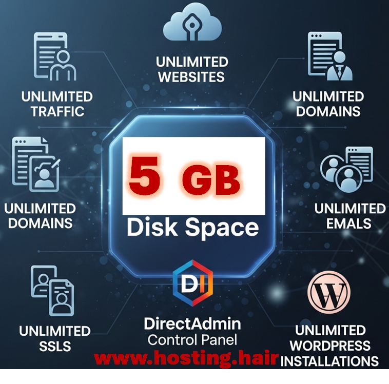 5GB hosting plan icon